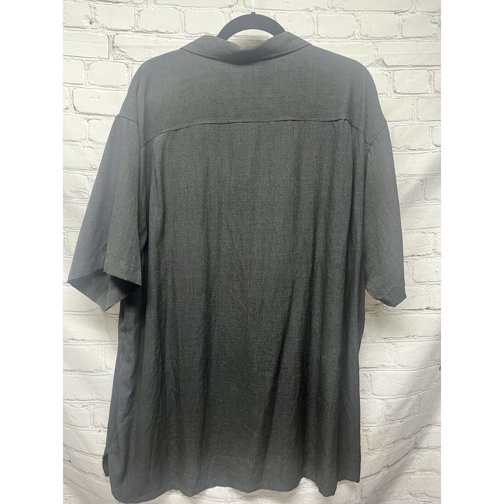 Pronto Uomo Men's Shirt 2XL Silk Blend Short Sleeve‎ Buttoned Casual Classic Fit - Picture 4 of 5
